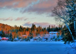 加拿大魁北克冬季雪景图片_30张