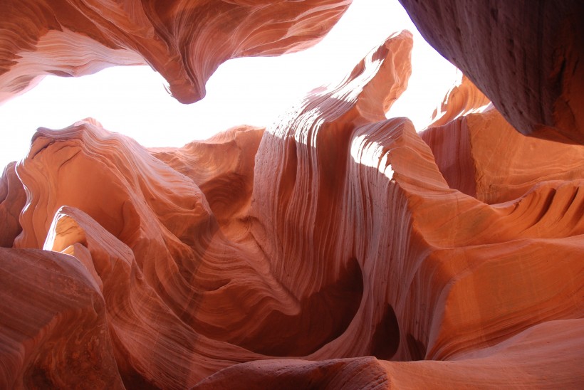 点击大图看下一张：美国亚利桑那州羚羊峡谷风景图片