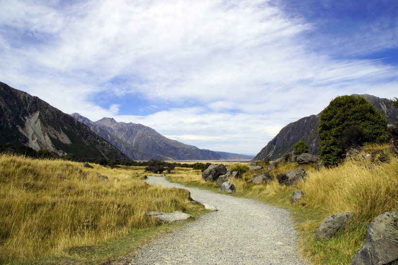 点击大图看下一张：新西兰库克山风景图片