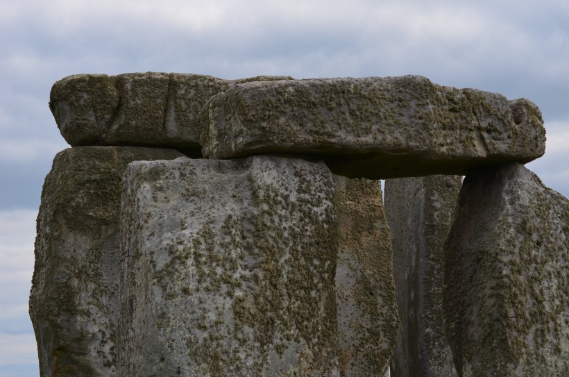 点击大图看下一张：英国神秘的巨石阵自然风景图片