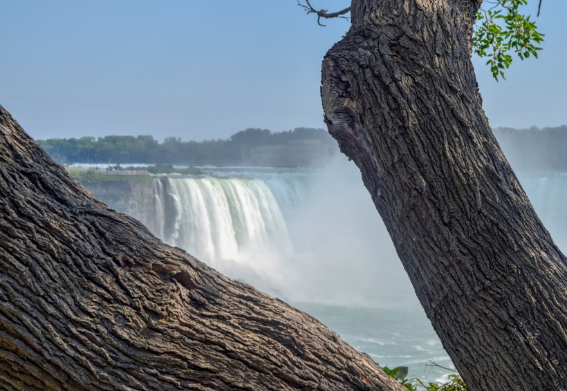 点击大图看下一张：加拿大尼亚加拉瀑布壮观的自然风景图片