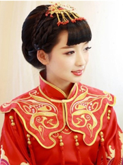 中式婚礼新娘发型图片分享