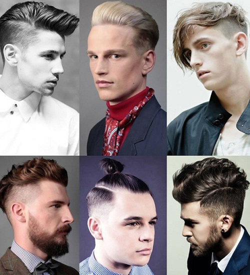 点击大图看下一张：性感大背头：大背头一直是成熟男性最具魅力的发型，传统的大背头是将两侧头发收紧定型，而本季最流行的大背头，与前面三款发型一样需要男士们将两侧的头发干净的剪去。这样一款发型需要将头顶部分的头发尽可能的留长，以便于向后定型，但是这也代表着你需要每天花费更多时间去打理它。这款发型适合多种脸型，但尽量注意控制它两边的宽度，通常来说可以是眉骨的延长线，太宽的顶发区域会让你的脸看起来更圆。