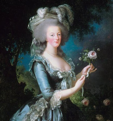 点击大图看下一张：1770年，玛丽·安托瓦内特14岁时，成为法国王储，路易十六的王妃。法国王后之后，她本人并没有作为一名王后所应该具备的责任感和使命感。在政治上毫无建树。每天只是热衷于舞会、时装、玩乐和庆宴，修饰花园，奢侈无度，有“赤字夫人”之称。