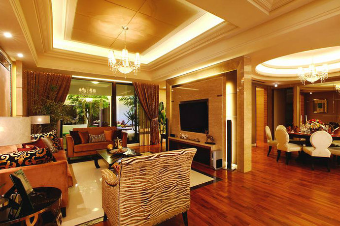 点击大图看下一张：林口大未来客厅装修效果图