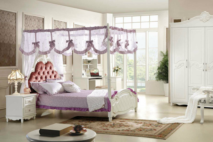 点击大图看下一张：现代欧式风格大卧室装修效果图
