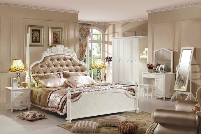 点击大图看下一张：现代欧式风格大卧室装修效果图