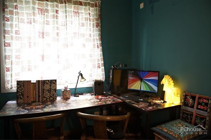 点击大图看下一张：50平米混搭风格白领公寓效果图