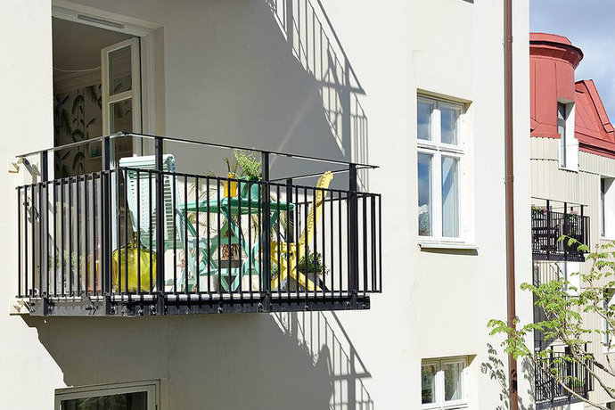 点击大图看下一张：地中海简约风格小户型装修效果图