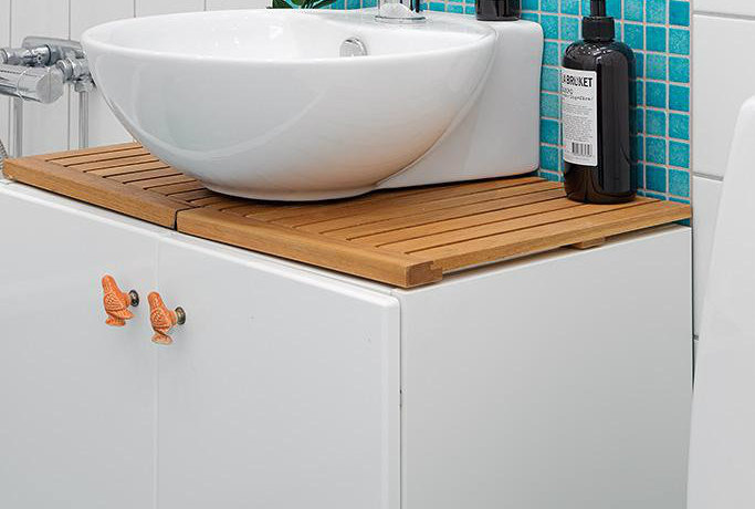 点击大图看下一张：地中海简约风格小户型装修效果图