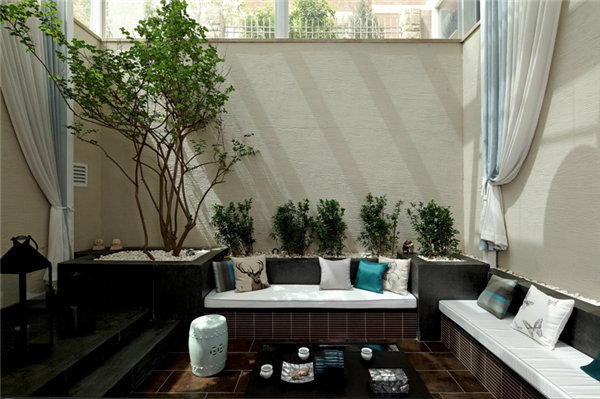 点击大图看下一张:混搭风格豪华别墅装修效果图