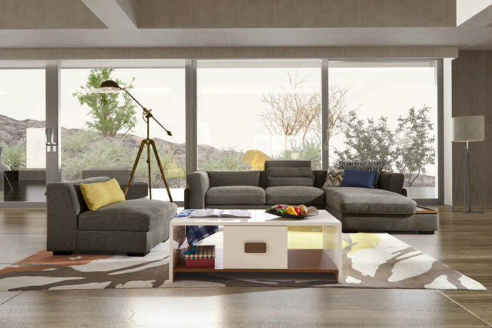 点击大图看下一张：现代简约风精致装修别墅大户型家居效果图