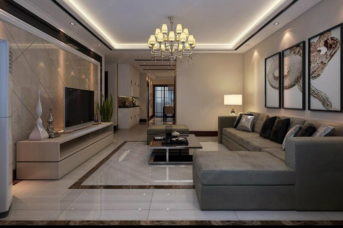 点击大图看下一张：180平低调奢华别墅欧式装修效果图