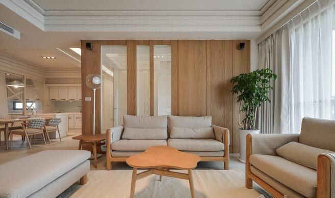 点击大图看下一张：清新日系简约两居装修设计欣赏