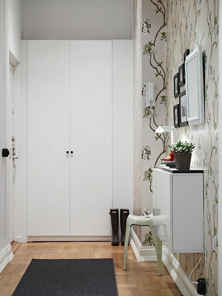 点击大图看下一张：清新宜家风格100平两居室装修案例