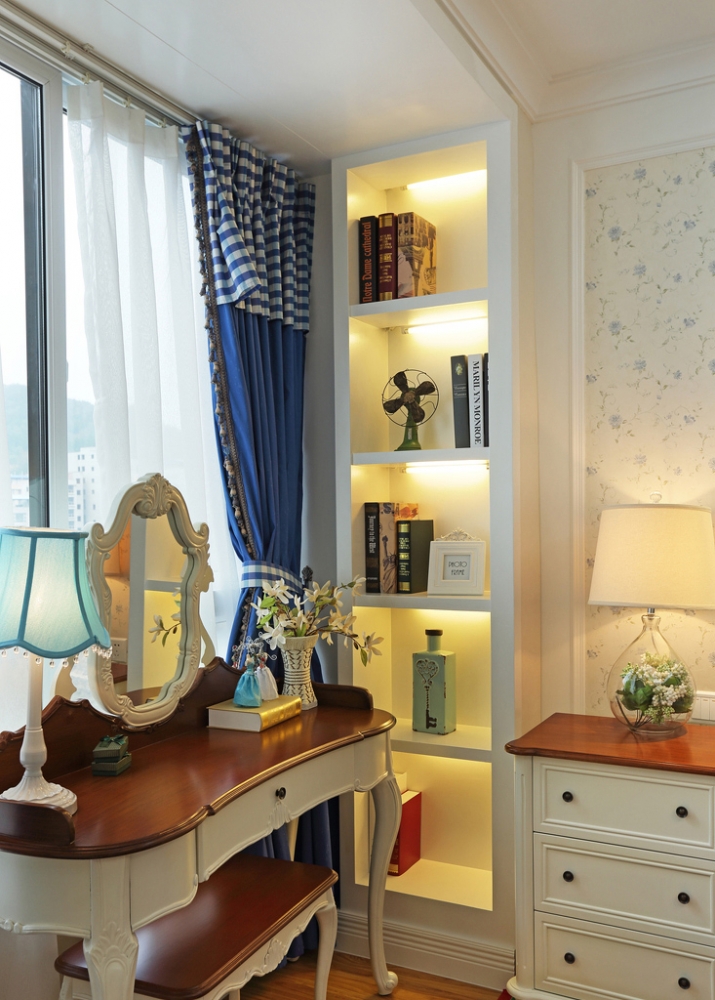 点击大图看下一张:清新自然田园风三居唯美装修案例