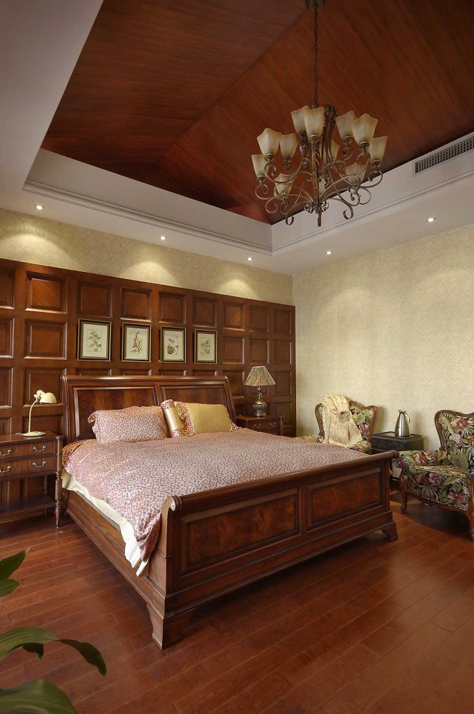 点击大图看下一张：美式田园混搭别墅装修案例赏析