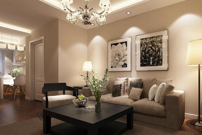 点击大图看下一张:舒适现代简约风格两居装修设计欣赏