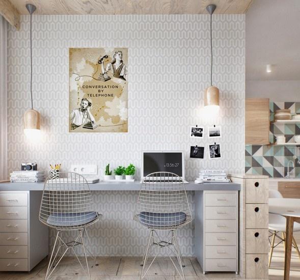 点击大图看下一张:2016简约舒适小户型装修效果图