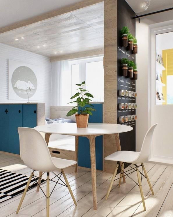 点击大图看下一张:2016简约舒适小户型装修效果图