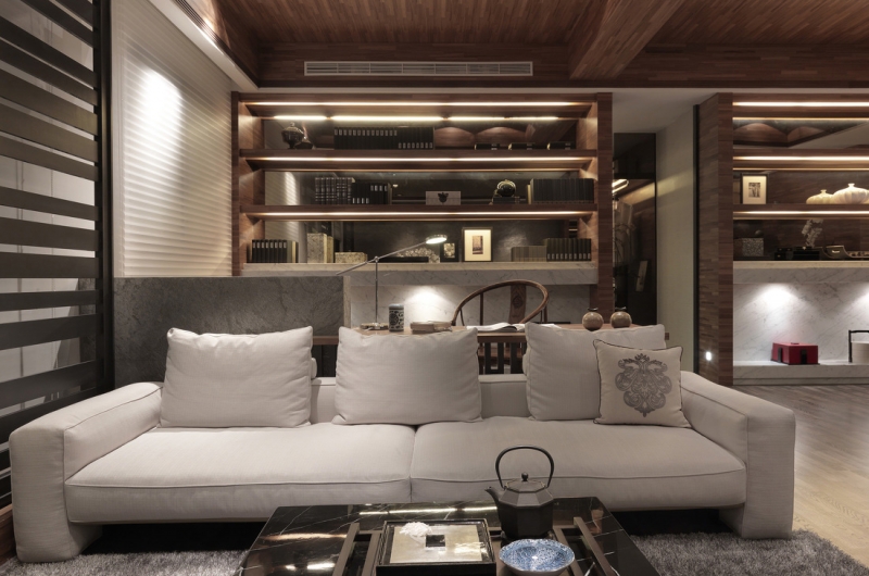 点击大图看下一张:简洁雅致中式风格三居室装修案例