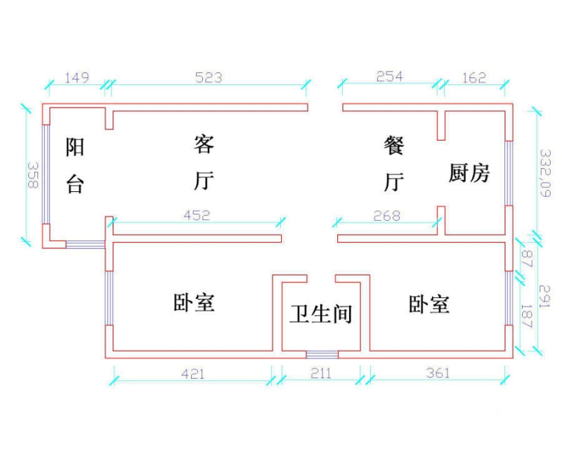 点击大图看下一张：小清新文艺风现代二居设计装修