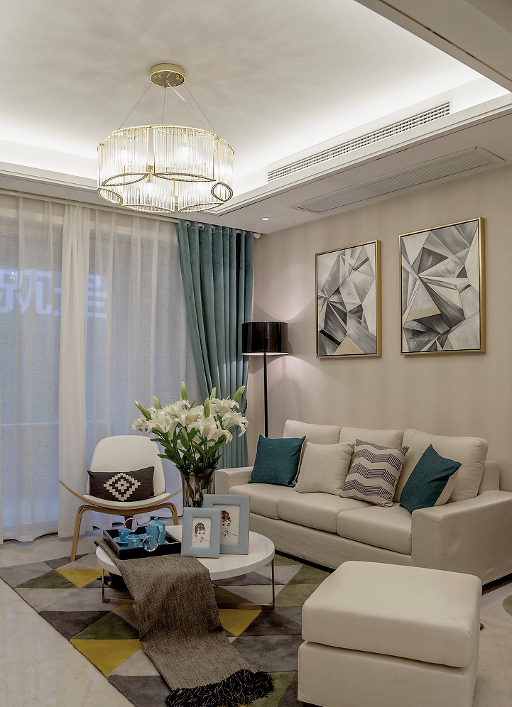 点击大图看下一张：小清新文艺风现代二居设计装修