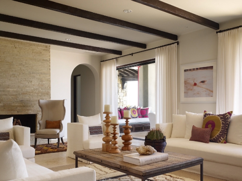 点击大图看下一张：米色舒适温馨美式风格别墅装修装潢