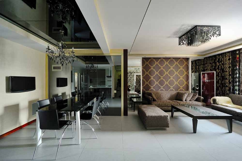 点击大图看下一张：个性魅惑欧式风格两居室设计装潢