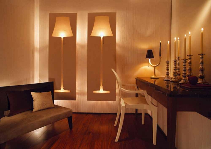 点击大图看下一张：温馨雅致现代风格三室两厅户型装修效果图