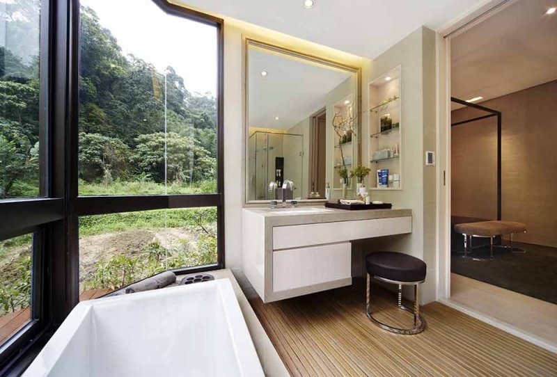 点击大图看下一张：现代简约风格雅致大户型装修案例