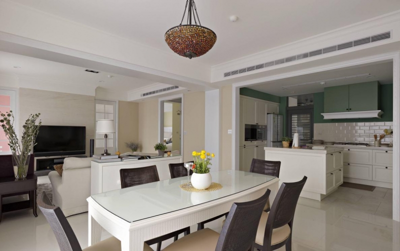 点击大图看下一张:2016休闲美式两居设计效果图