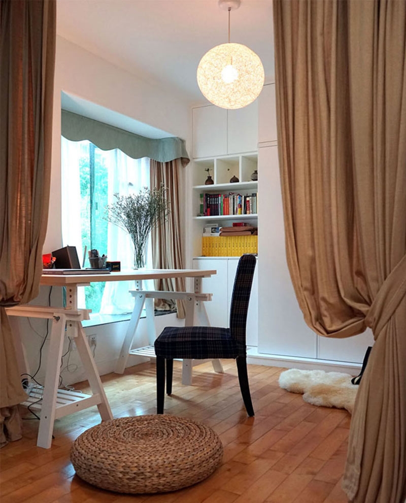 点击大图看下一张：简约清新日系三居装修效果图集