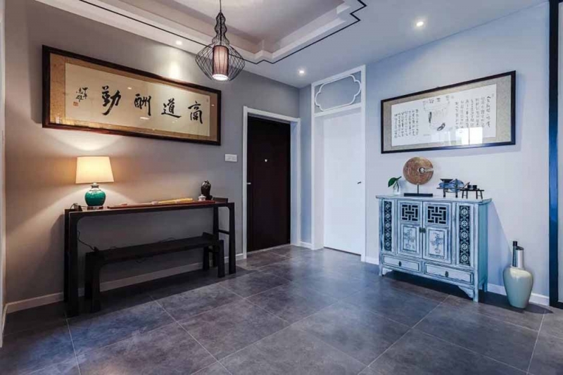 点击大图看下一张：文艺清爽新中式三居装潢