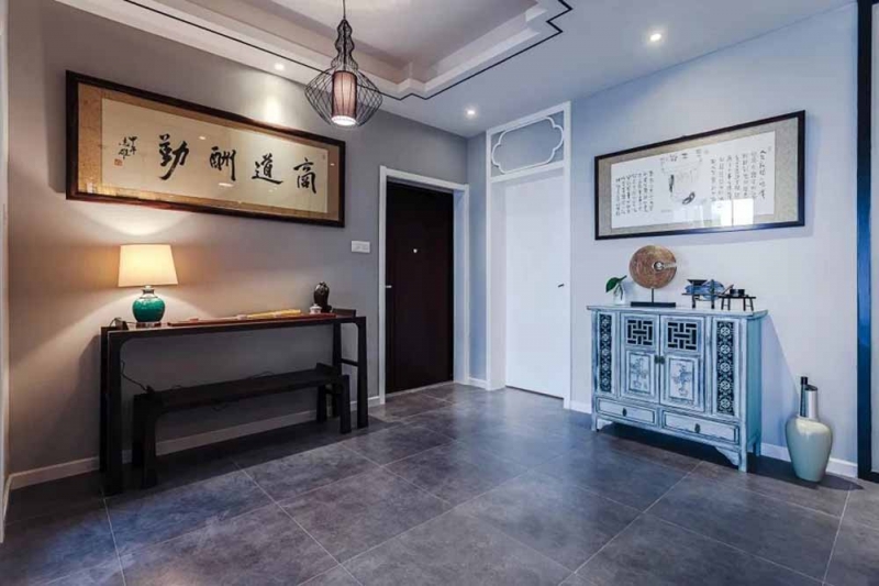 点击大图看下一张:文艺清爽新中式三居装潢