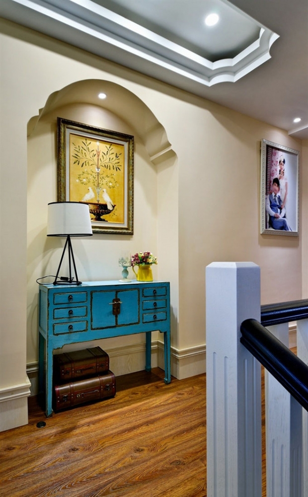 点击大图看下一张:自然质朴美式风格复式结构装修设计