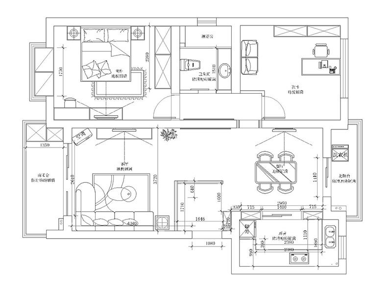 点击大图看下一张:质感简欧120平三室两厅图集