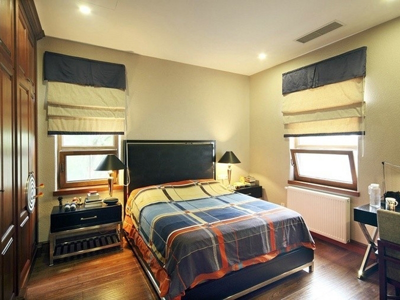 点击大图看下一张：200平沉稳典雅美式别墅装潢案例