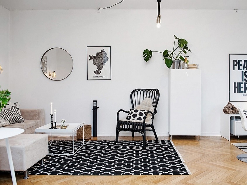 点击大图看下一张:北欧温馨简约两居室设计装潢