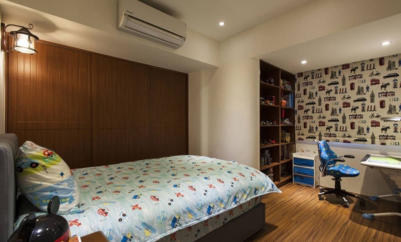 点击大图看下一张:2016古典美式乡村风格四居装修图片大全