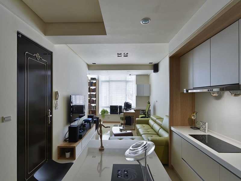 点击大图看下一张：50平休闲简约二居温馨设计