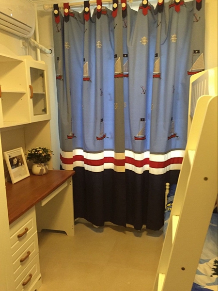 点击大图看下一张：温润清新田园二居室别致装潢