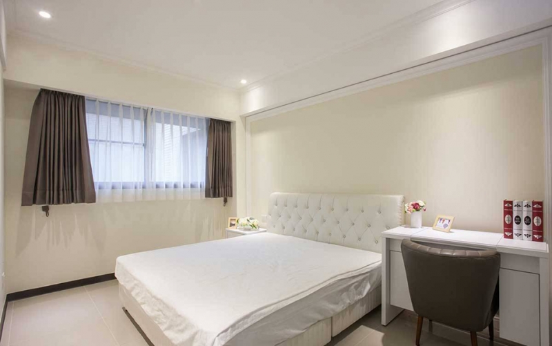 点击大图看下一张：都市简约风四居装修图片大全