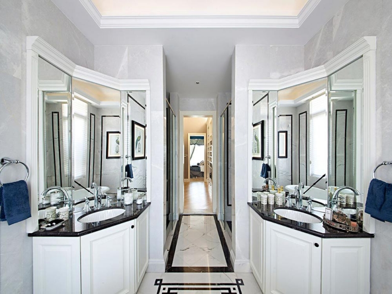 点击大图看下一张：碧海蓝天地中海三室两厅装修案例