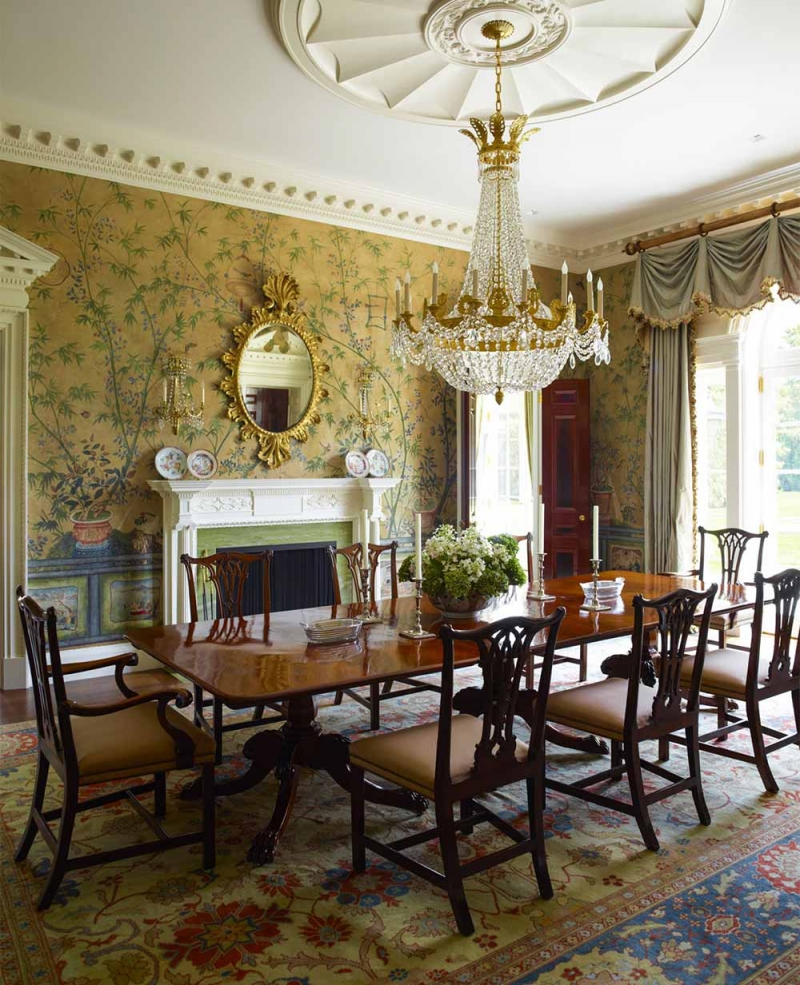 点击大图看下一张：古典美式四居室经典风格装修案例
