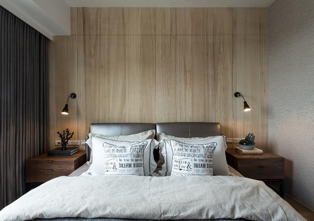 点击大图看下一张：简约灰色系三居室实用设计精品案例