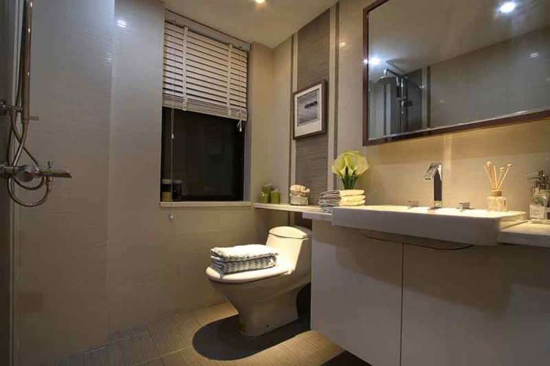 点击大图看下一张：温馨光氛简约二居室装潢设计