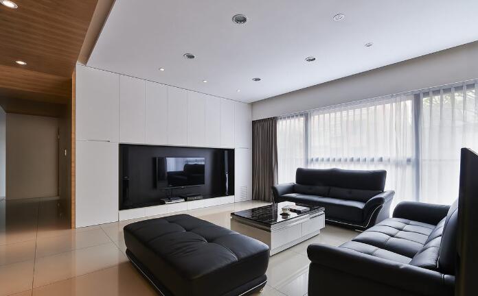 点击大图看下一张:100平简约时尚两居案例欣赏