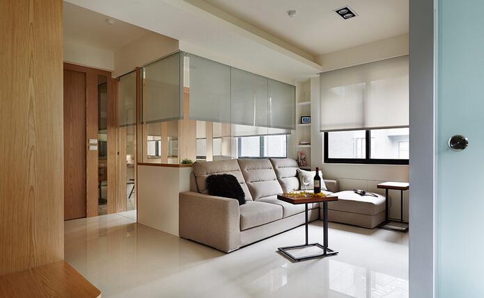 点击大图看下一张：简约休闲小户型装修案例欣赏