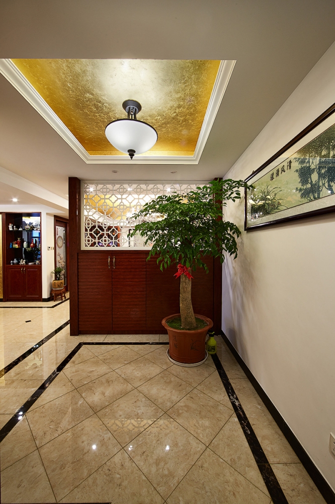 点击大图看下一张：中式风格古典二居室装修图集